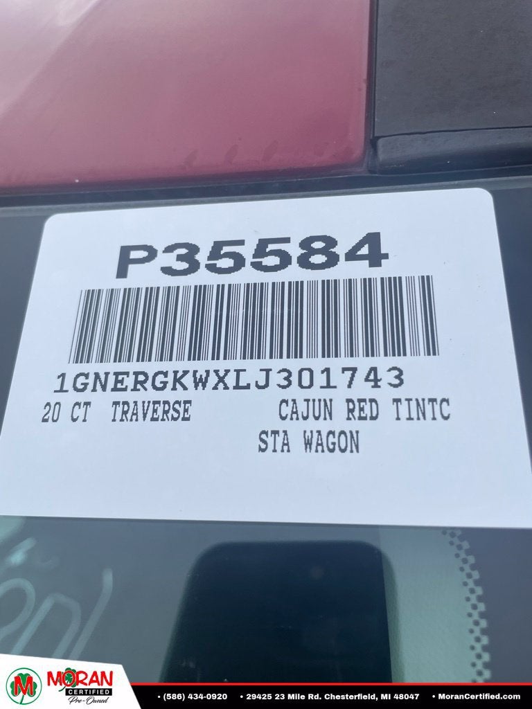 2020 Chevrolet Traverse LT Cloth