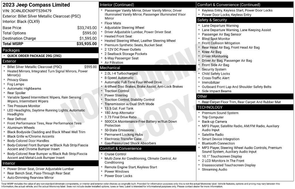 2023 Jeep Compass Limited 4x4