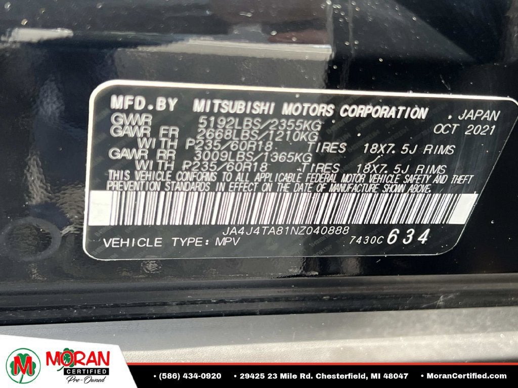 2022 Mitsubishi Outlander ES 2.5 S-AWC