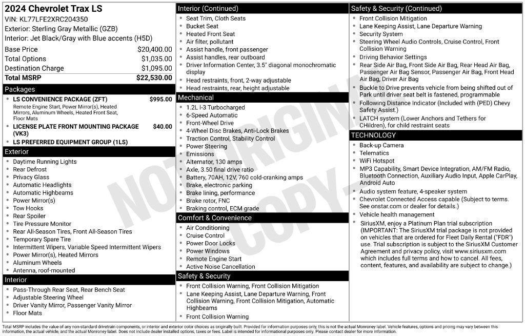 2024 Chevrolet Trax LS