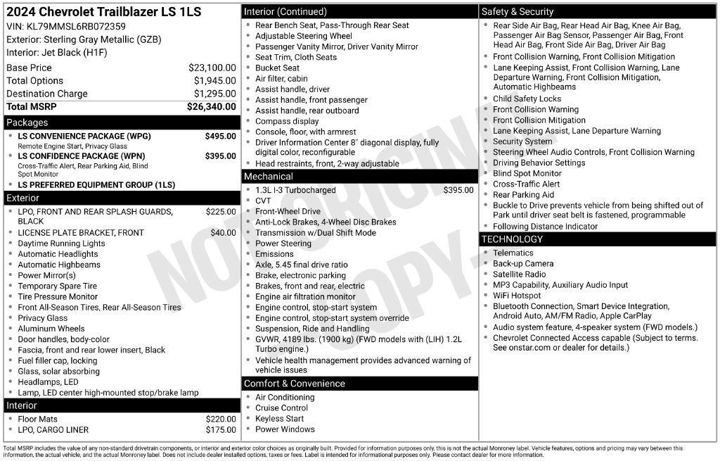 2024 Chevrolet Trailblazer LS
