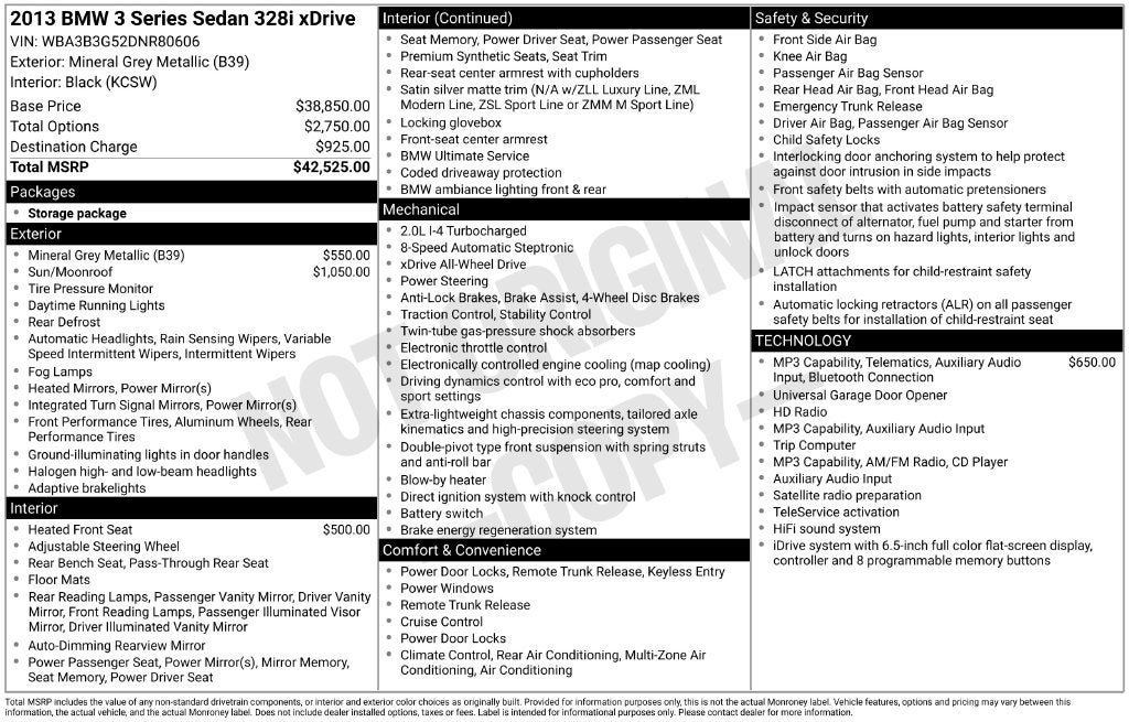 2013 BMW 3 Series 328i xDrive