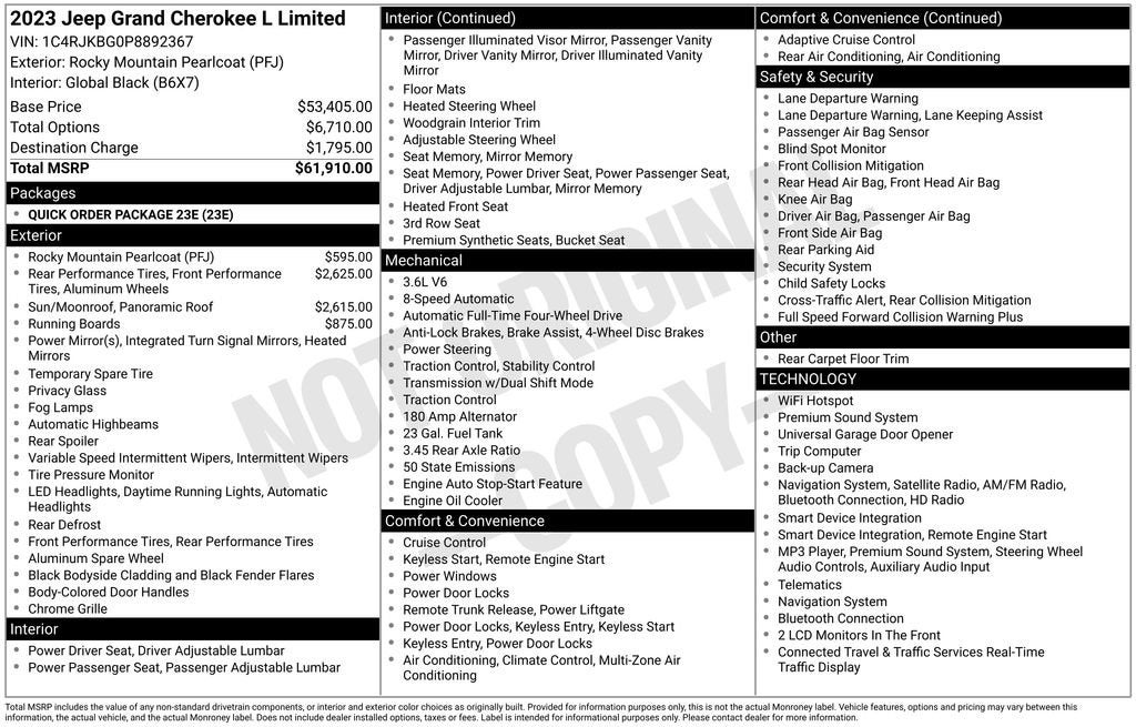 2023 Jeep Grand Cherokee L Limited