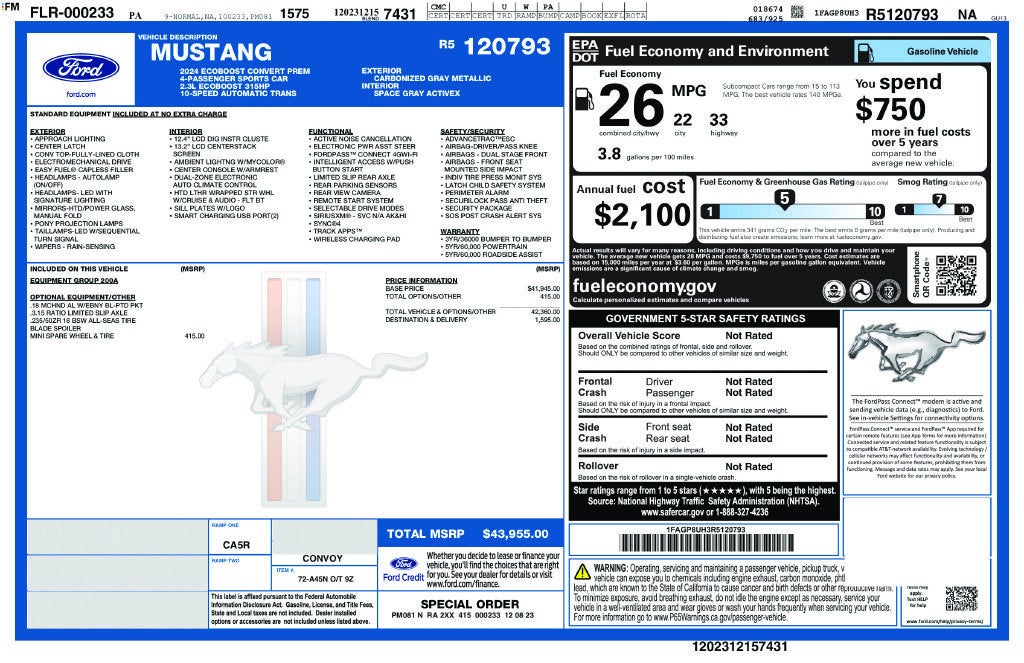 2024 Ford Mustang EcoBoost