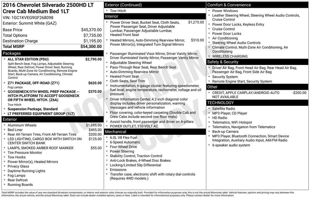 2016 Chevrolet Silverado 2500 HD LT