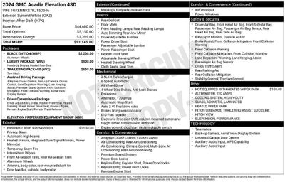 2024 GMC Acadia Elevation
