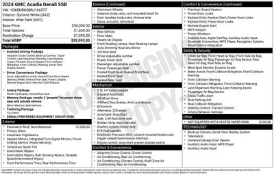 2024 GMC Acadia Denali