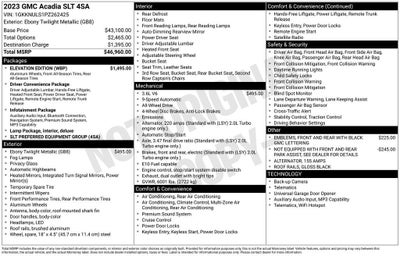 2023 GMC Acadia SLT