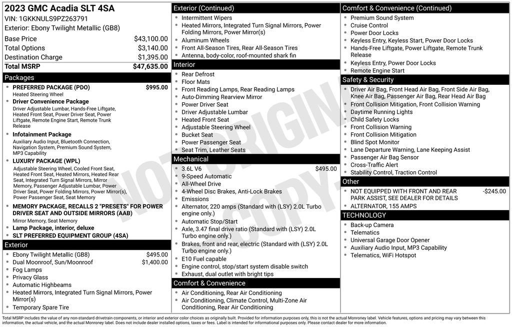 2023 GMC Acadia SLT