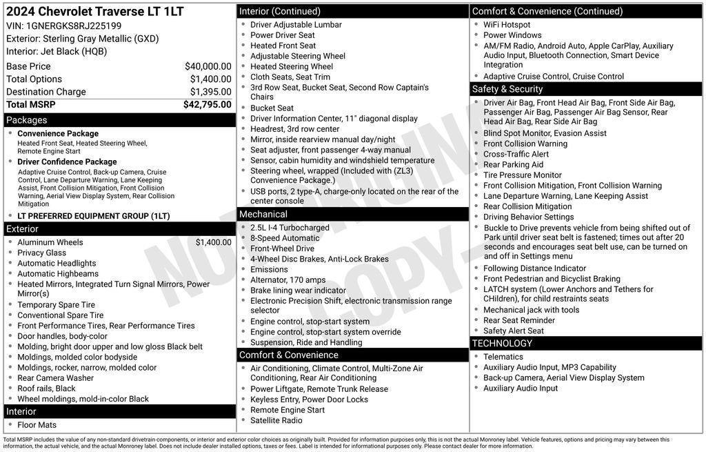 2024 Chevrolet Traverse LT