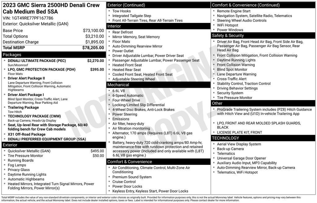 2023 GMC Sierra 2500 HD Denali