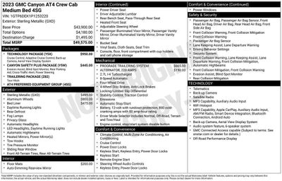 2023 GMC Canyon AT4