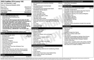2022 Cadillac XT4 AWD Luxury