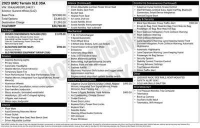 2023 GMC Terrain SLE
