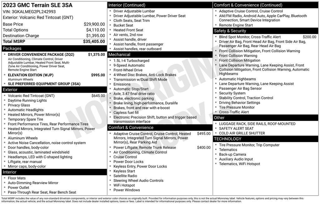 2023 GMC Terrain SLE