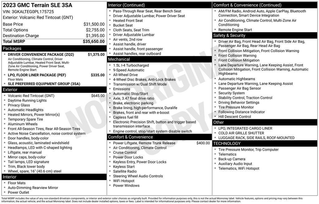 2023 GMC Terrain SLE