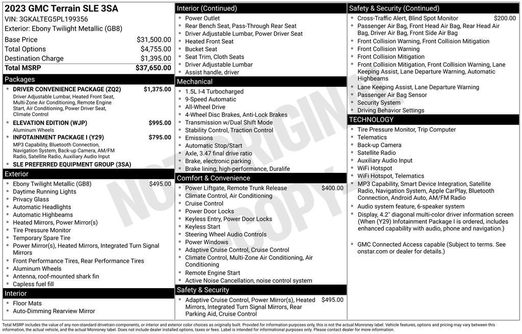 2023 GMC Terrain SLE