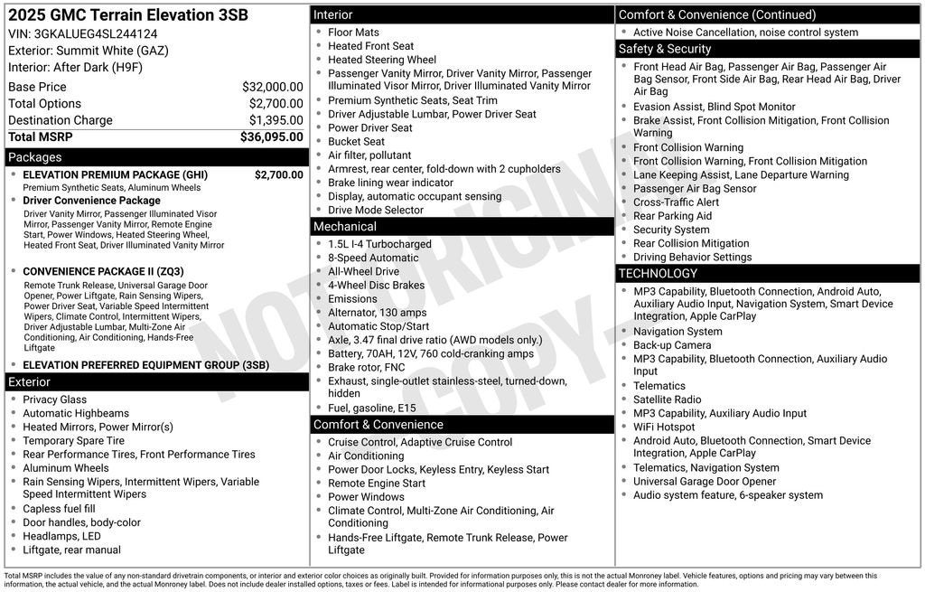 2025 GMC Terrain Elevation
