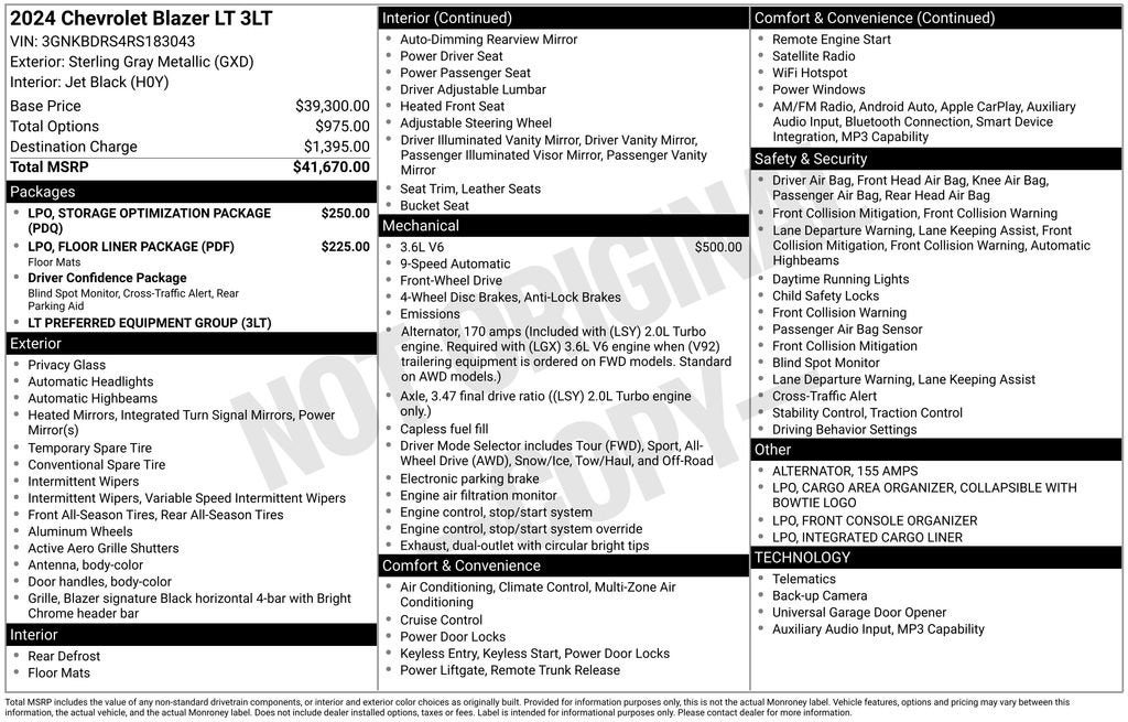 2024 Chevrolet Blazer 3LT