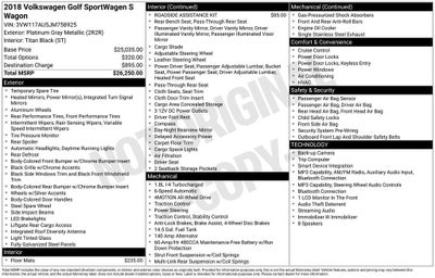 2018 Volkswagen Golf SportWagen TSI S