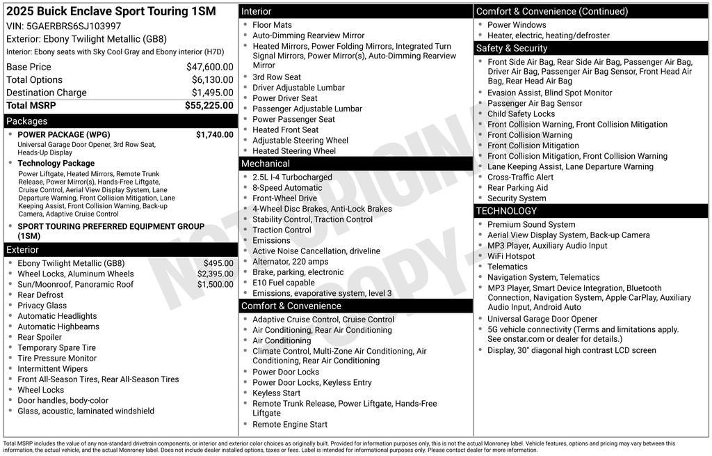 2025 Buick Enclave Sport Touring