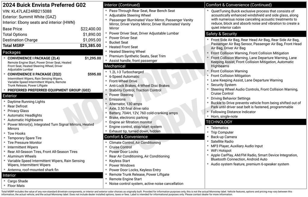 2024 Buick Envista Preferred