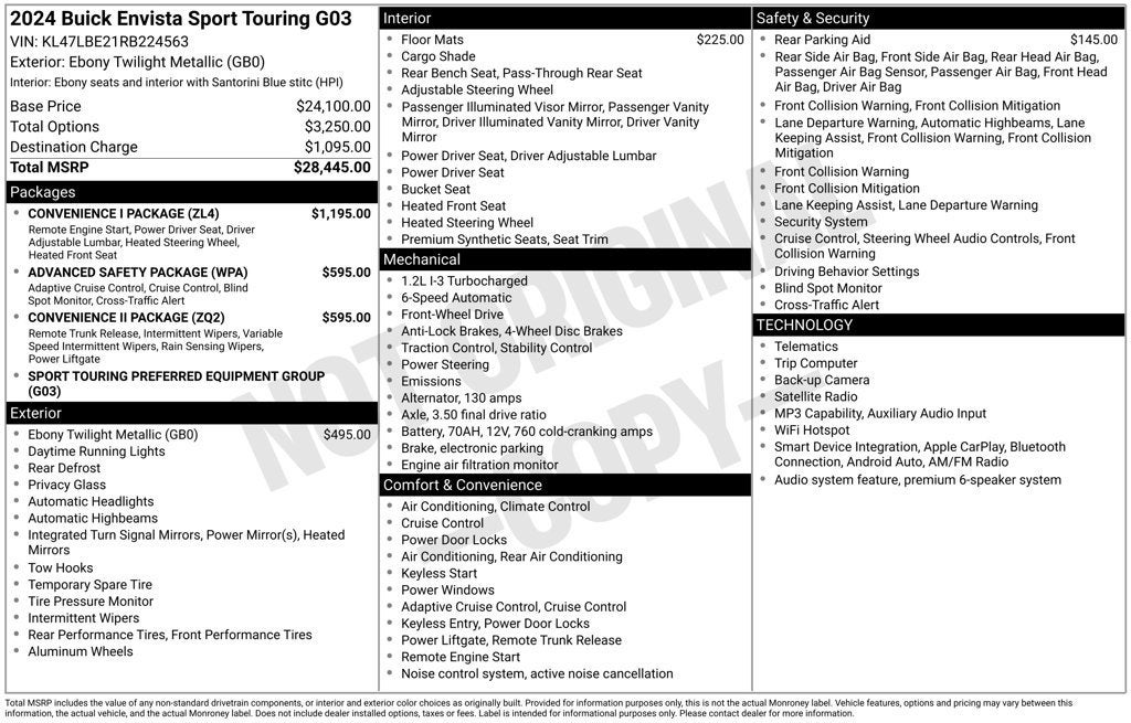 2024 Buick Envista Sport Touring