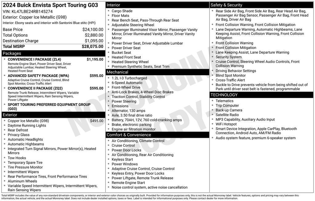 2024 Buick Envista Sport Touring