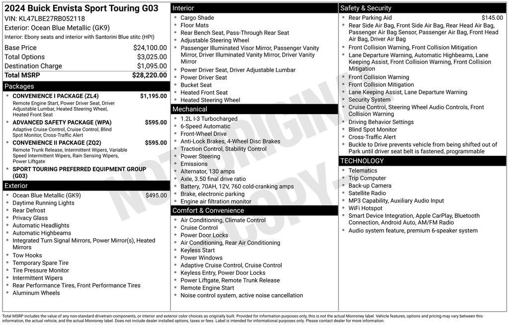 2024 Buick Envista Sport Touring