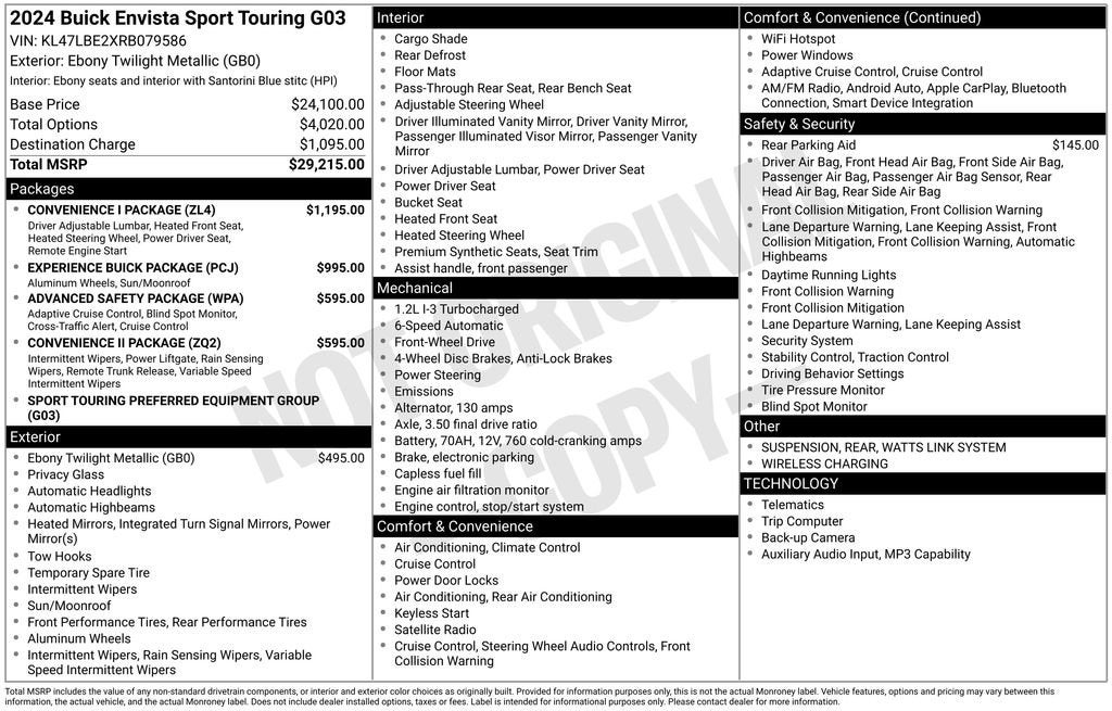 2024 Buick Envista Sport Touring