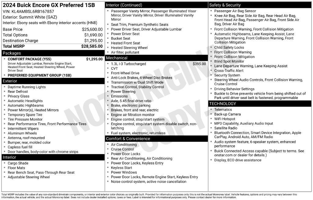 2024 Buick Encore GX Preferred