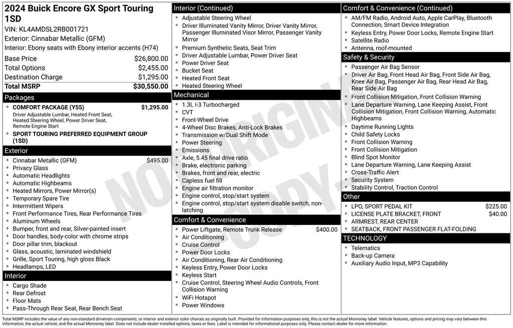 2024 Buick Encore GX Sport Touring