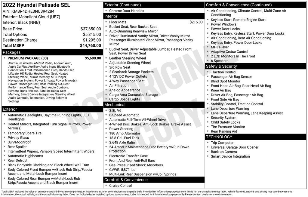 2022 Hyundai Palisade SEL