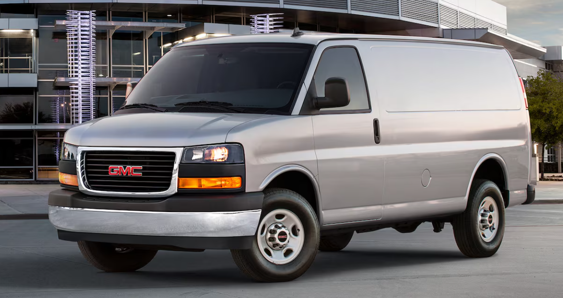 Gray 2026 GMC Savana Cargo